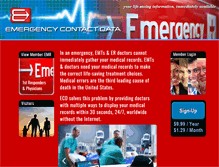 Tablet Screenshot of emergencycontactdata.com